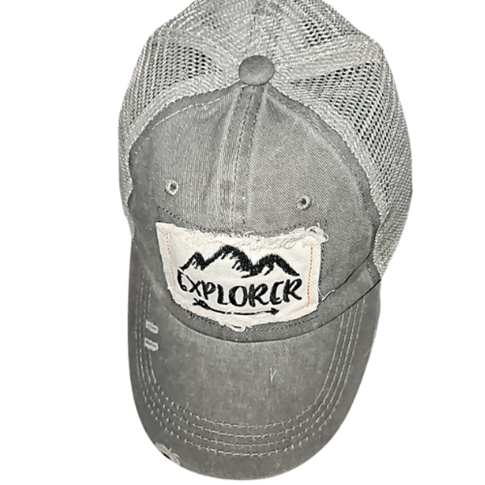 Explorer Ball Cap Gray Unisex Adult